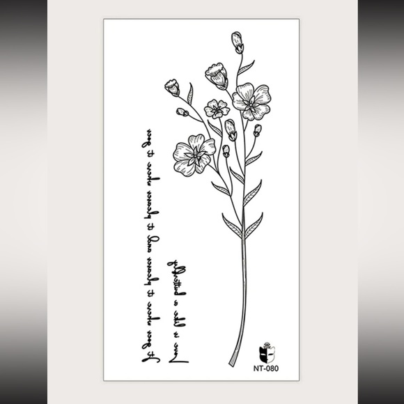 1 sheet Temporary Tattoo Sticker 🐉 - Picture 3 of 5